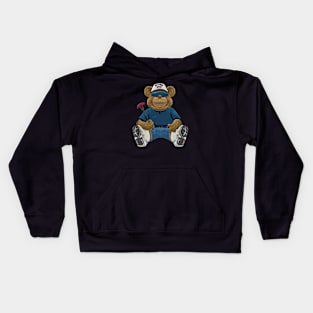 dad teddy bear Kids Hoodie